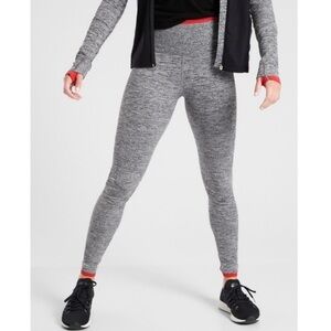 Athleta Andes High Rise Seamless Tights Gray size Medium